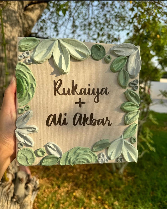 Custom Couple Name Art